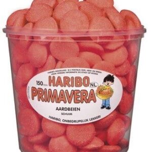 Haribo silo Primavera (Schuim Aardbeien) 1050 gr.