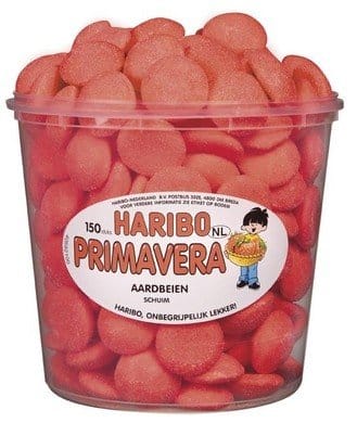 Haribo silo Primavera (Schuim Aardbeien) 1050 gr.