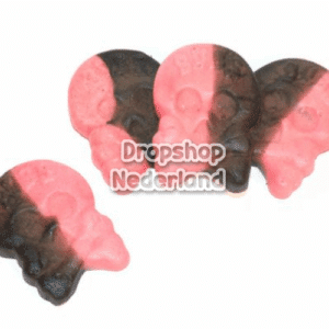 Bubs Foam Rasberry Liquorice Skulls 200 gram