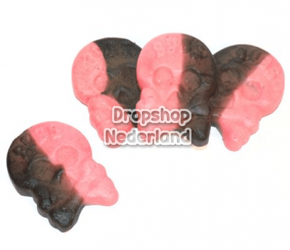 Bubs Foam Rasberry Liquorice Skulls 200 gram