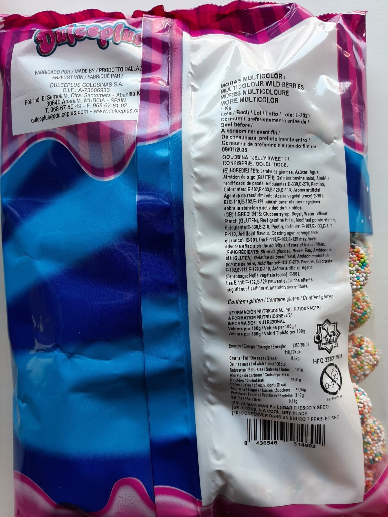 Dulce Plus Multicolour Wild Berries 500 gram