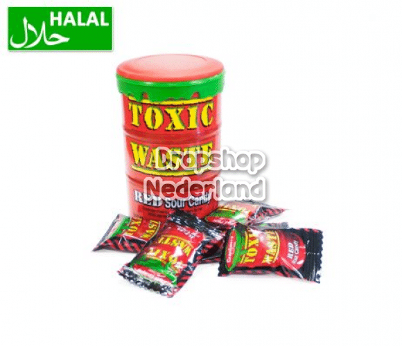 Toxic Waste Red Sour Candy Drum