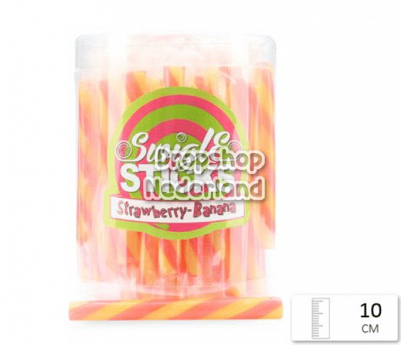 Swigle Sticks Banana Strawberry 10 gram 50 stuks